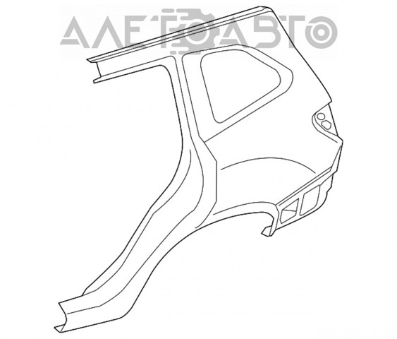 Купить 51439SJ0009P Subaru Крыло заднее правое