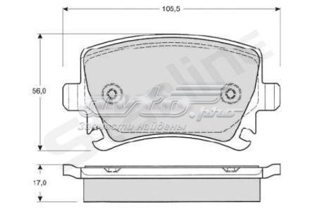 SBDS011S Starline Колодки тормозные дисковые комплект