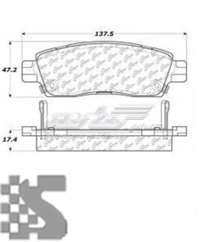 Задние тормозные колодки 10208830 Centric Parts