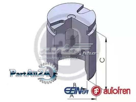 D025340 Autofren pistão de suporte do freio traseiro