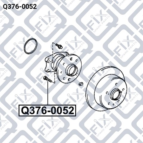 Болт ступицы Q-fix Q3760052 цена, от 1.97 USD