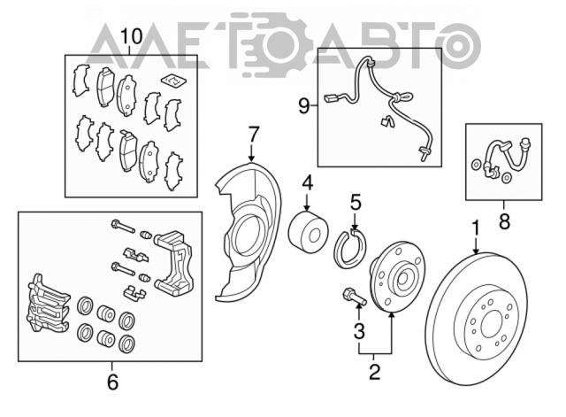 Датчик АБС (ABS) передний, правый Hotaru HABS03136 цена, от 11.48 USD