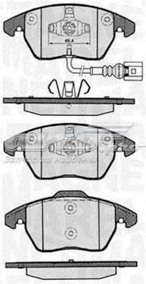 Колодки тормозные передние дисковые MAGNETI MARELLI 363916060135