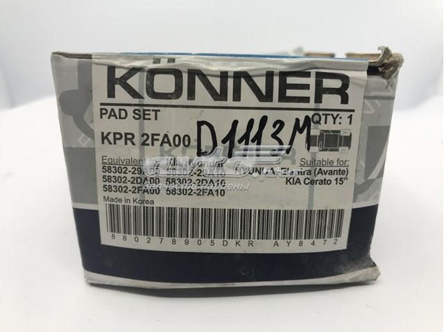 Колодки дисковые  Konner KPR2FA00 цена, от 13.38 USD