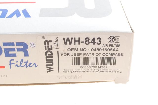 Элемент воздушного фильтра Wunder WH843 цена, от 5.28 USD