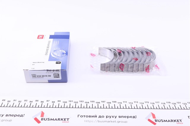 Вкладыши коленвала коренные, комплект, стандарт (STD) 180035001000 NE/NPR