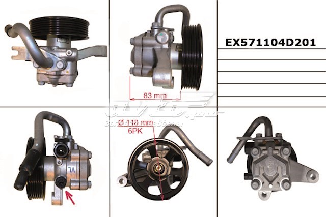 Насос ГУР EX571104D201 Mando