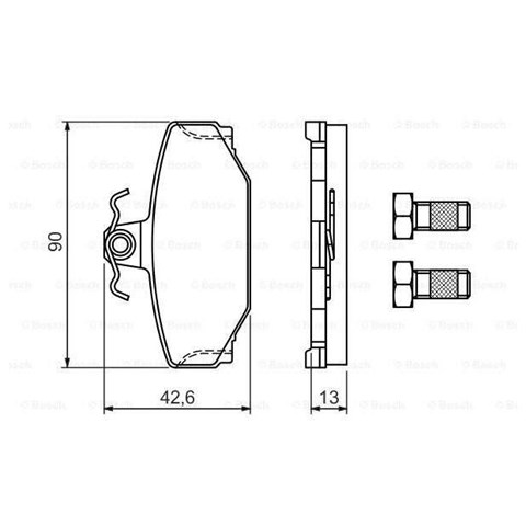 986460995 Bosch Колодки тормозные дисковые комплект