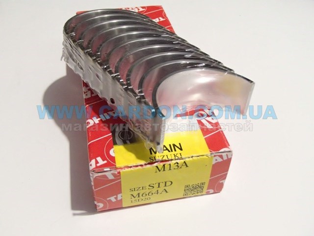 Вкладыши коленвала коренные, комплект, стандарт (STD) M664ASTD Taiho