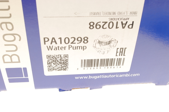 Купить PA10298 Bugatti Помпа водяная (насос) охлаждения, в сборе с корпусом