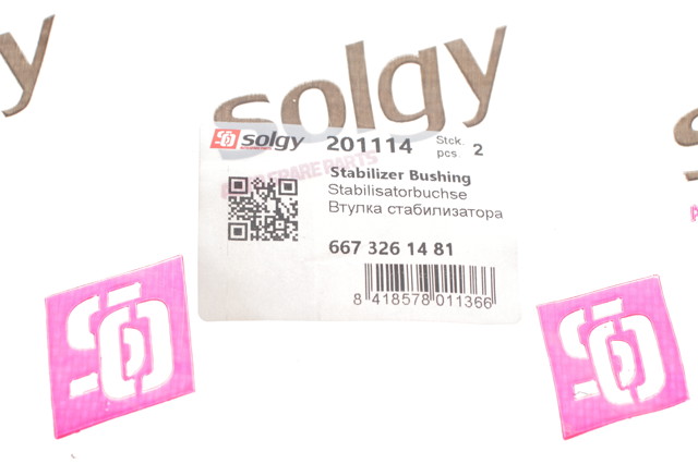 Втулка стабилизатора 201114 Solgy