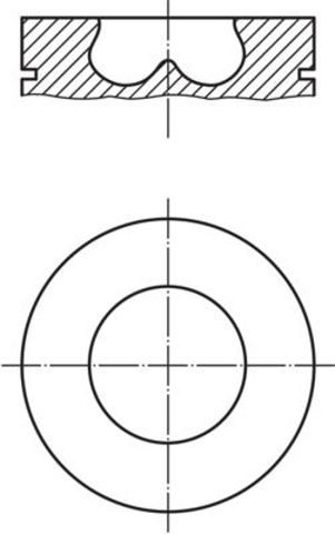 013PI00107002 Mahle Original Поршня, 2-й ремонт