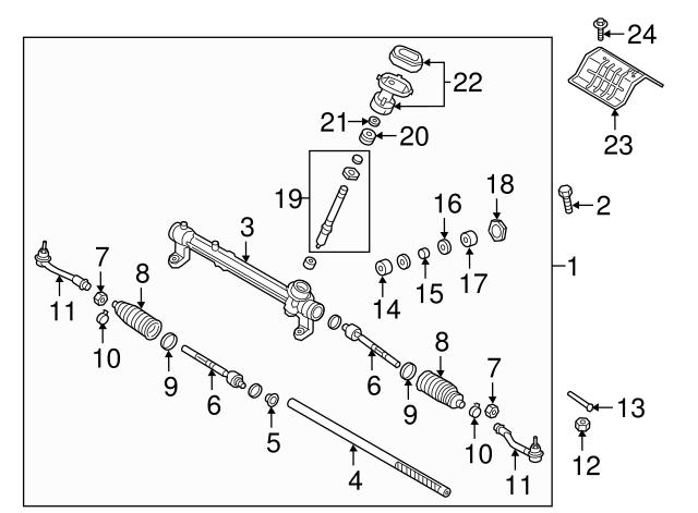 57724D3100 Hyundai/Kia Тяги рулевые