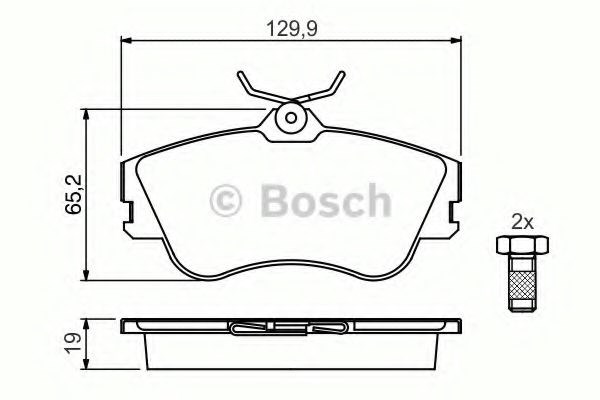 Купить 986461753 Bosch Колодки тормозные