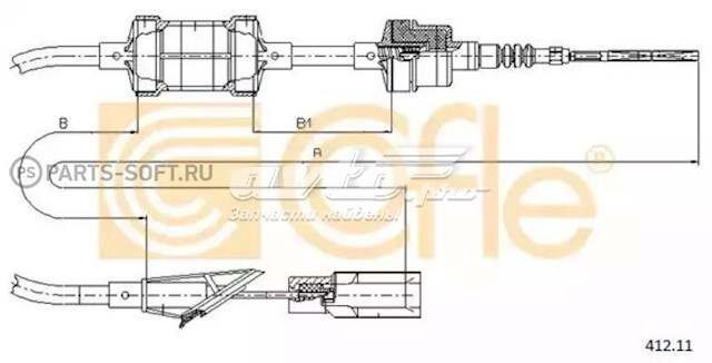 412.11 Cofle cabo de embraiagem