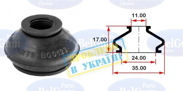 Пыльник стойки стабилизатора переднего Belgum BG0123 цена, от 0.72 USD