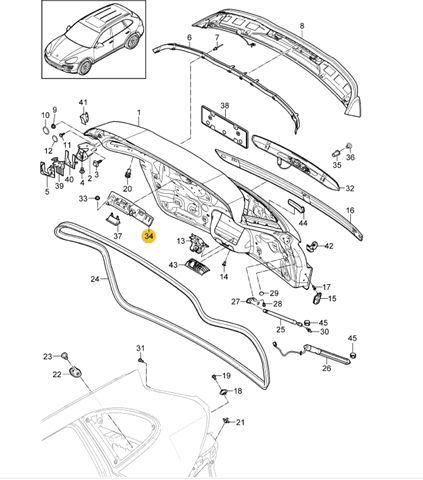  95851212900 Porsche