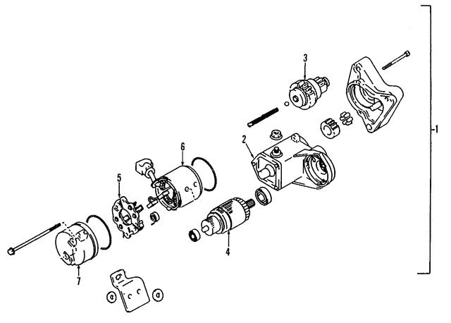 Escova do motor de arranco para Toyota Corolla (E18)