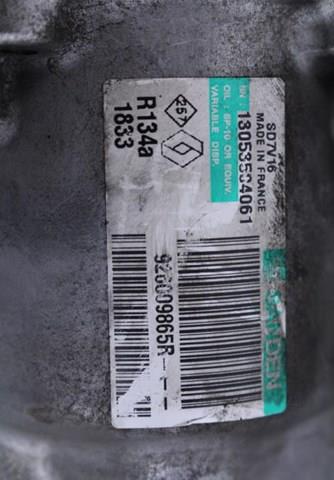 Компрессор системы кондиционирования Renault (RVI) 926009865R цена, от 132.64 USD