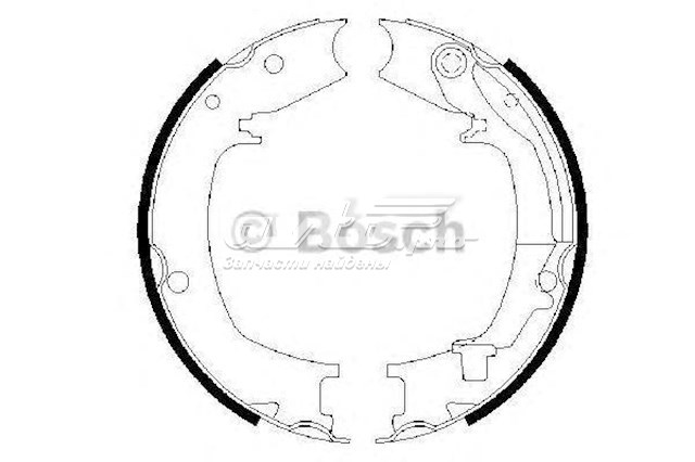 986487711 Bosch sapatas do freio de estacionamento