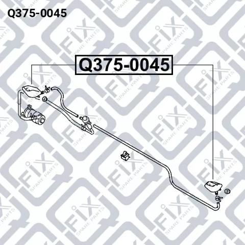 Q3750045 Q-fix Сопло омывателя фары передней, левой