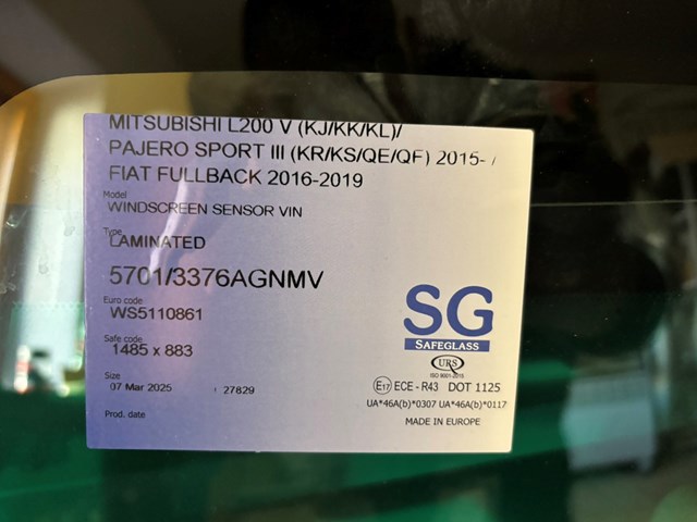 Стекло лобовое FPS GS4828D12P цена, от 177.36 USD