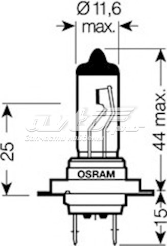 Лампочка галогенная Osram 64210XR02B