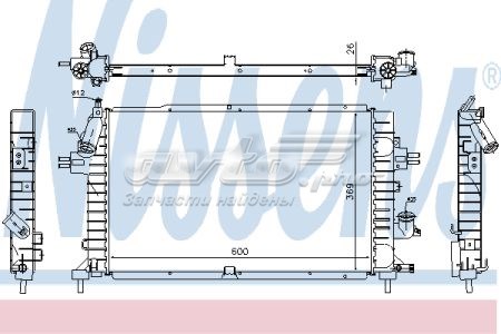 Купить NIS63029A Nissens Радиатор водяной