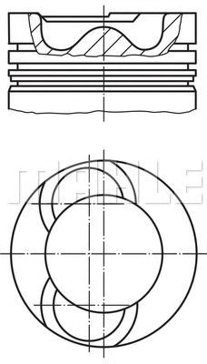 Поршень в зборі 281902 MAHLE