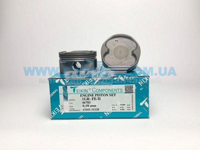 Pistão (kit para um motor), 2ª reparação ( + 0,50) para Toyota Land Cruiser (J300)