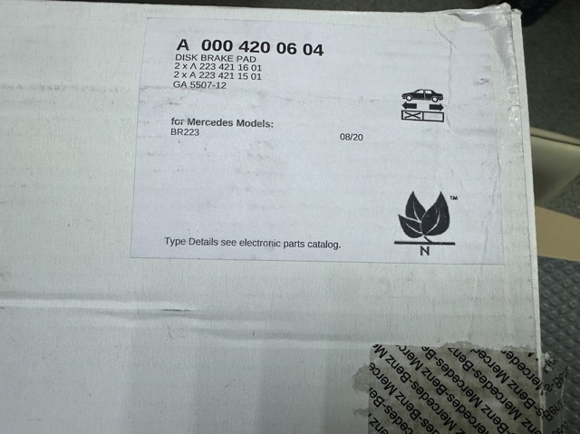 Колодки Mercedes A0004200604 цена, от 312.61 USD