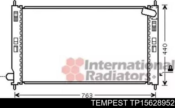 Радиатор охлаждения двигателя Tempest TP15628952 цена, от 66.90 USD