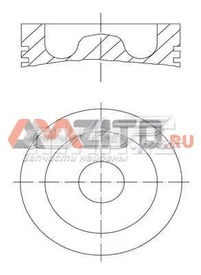 Поршень на 1 цилиндр 061PI00128000 Mahle Original