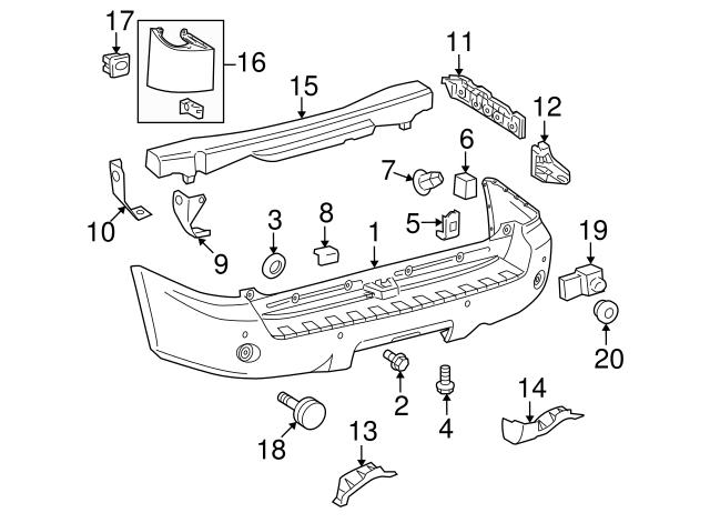 8934833060B5 Toyota Кронштейн парктроника, задний боковой