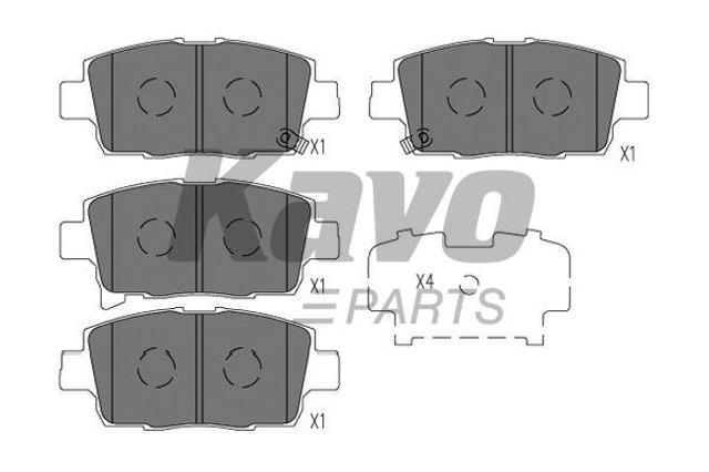 Гальмівні колодки KBP9134 KAVO PARTS