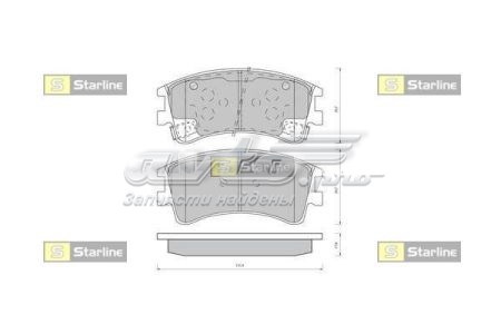 Купить BDS431 Starline Колодки тормозные