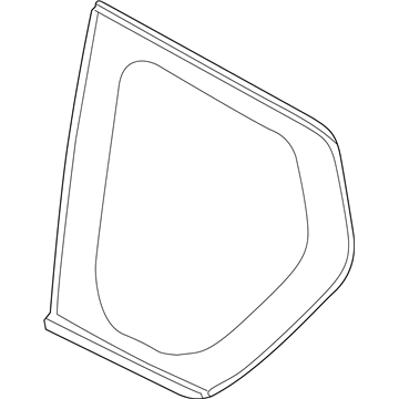6272060E00 Toyota Стекло кузова/багажного отсека, левое