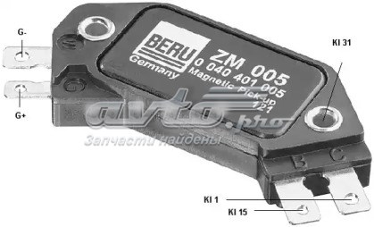 модуль зажигания (коммутатор) ZM005 Коммутатор системы зажигания BERU ZM005