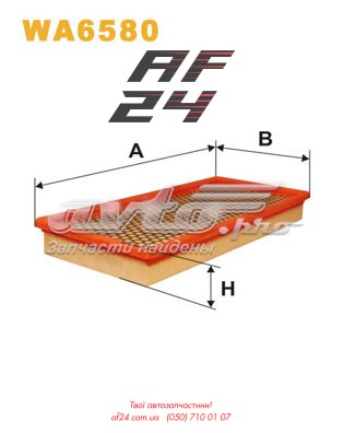 Автомобільний фільтр повітря WA6580WIX WIX