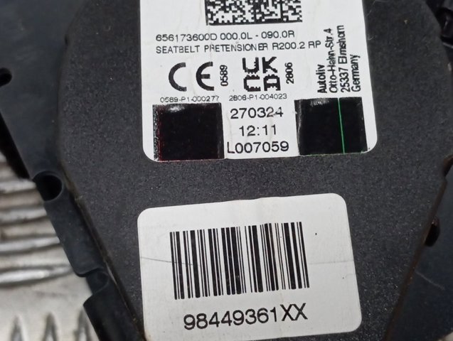 Купить 98406908ZD Peugeot/Citroen Подушка AIRBAG водительская