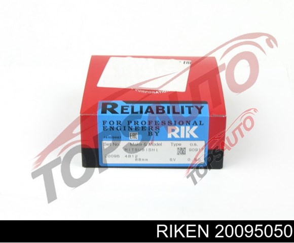 Кольца поршневые комплект на мотор, 2-й ремонт (+0,50) Riken 20095050 цена, от 20.23 USD