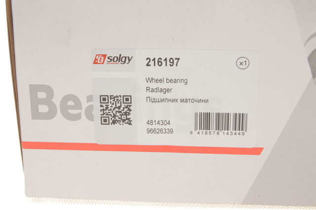 Ступицы передних колес Solgy 216197 цена, от 57.23 USD