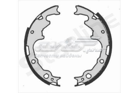 Купить BC07240 Starline Задние барабанные тормозные колодки