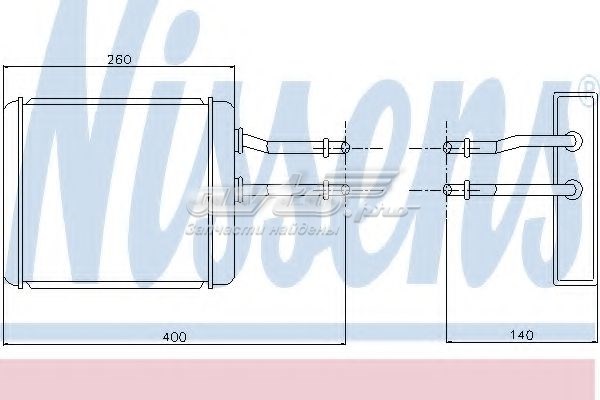 Радіатор пічки (обігрівача) 70017 NISSENS
