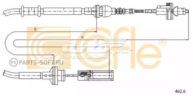 Трос сцепления 4626 Cofle