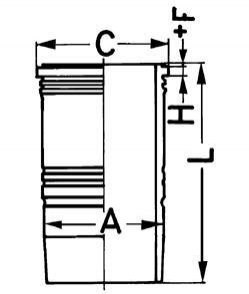 Гільза циліндра 89092110 KOLBENSCHMIDT