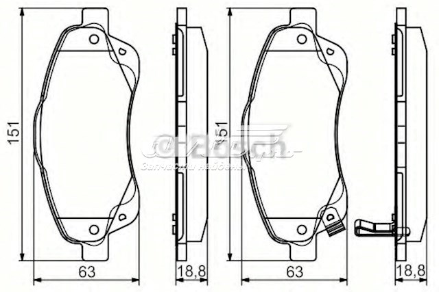 Колодки Bosch 986495083 цена, от 25.19 USD