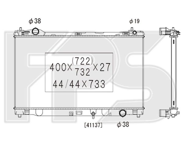 Радиатор FP81A444KY Koyorad