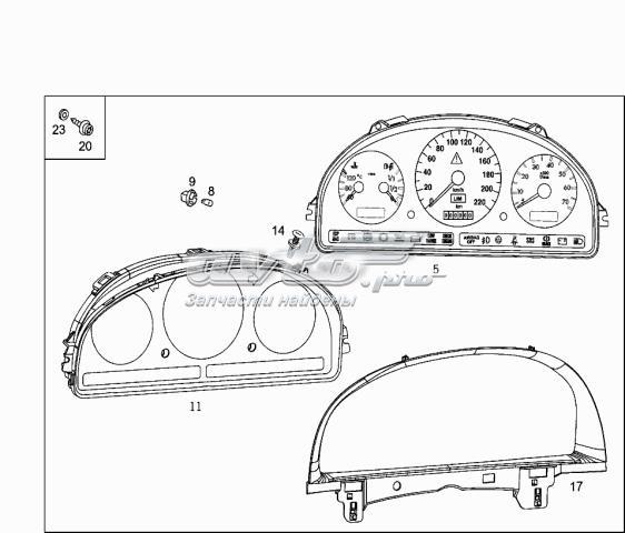 Покажчик струму (амперметр) A1635409211 MERCEDES