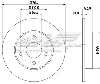 Тормозные диски 230489C Metelli